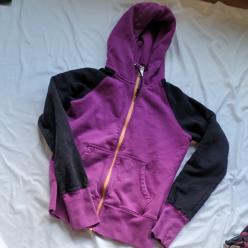 Womens Purple and Black Hoodie